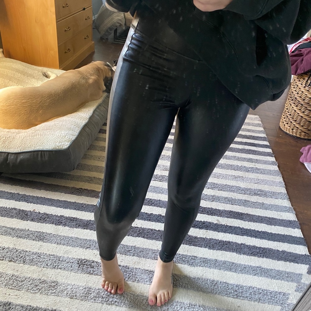 Athleta Fake Leather Leggings